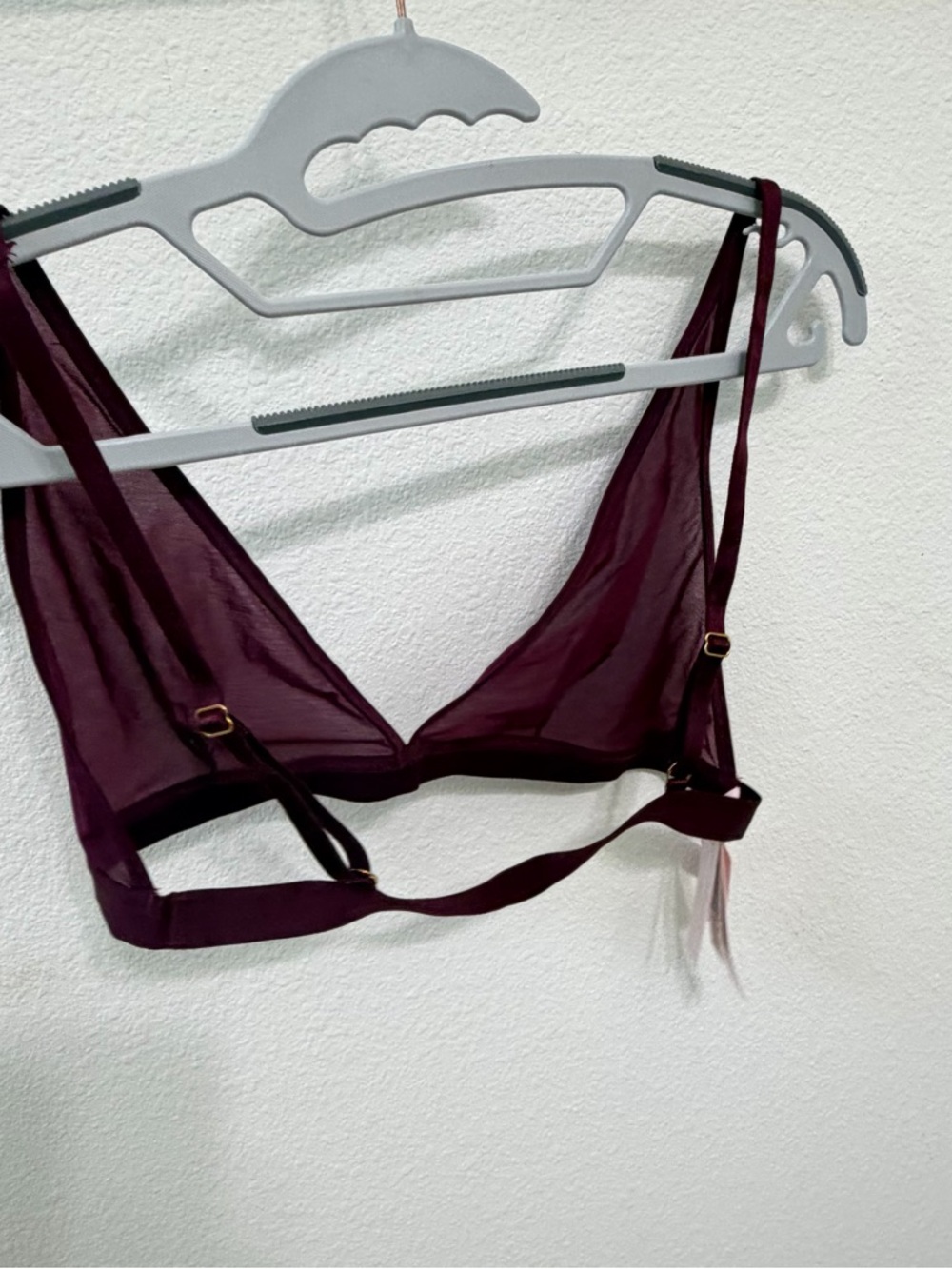Victoria's Secret Sheer Mesh Bralette in Plum - Picture 3 of 10